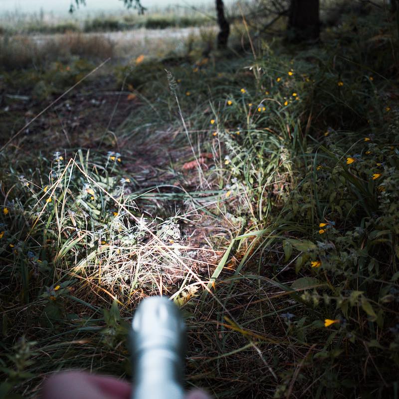Stærk lommelygte med LED-teknologi